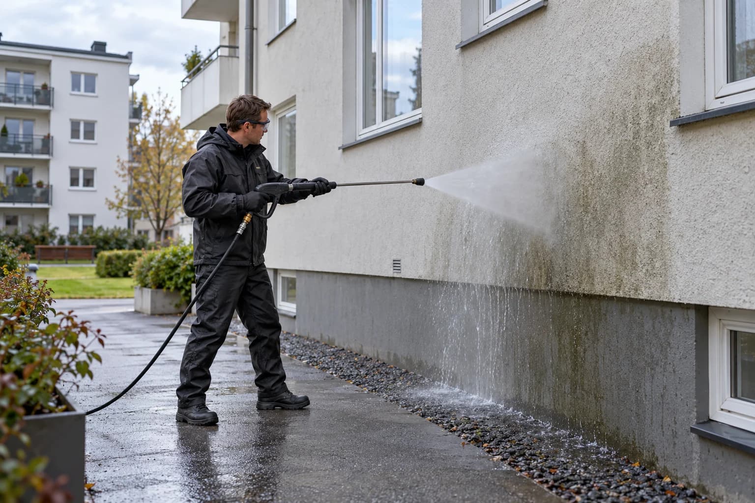 Planlegg fasadevask i borettslag
